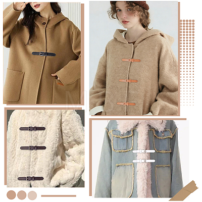 8 Sets 4 Colors Imitation Leather Alloy Button-down Metal Buttons for Bag Making FIND-GF0009-65-1