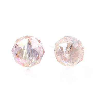 Electroplate Transparent Round Glass Beads GL-CBA6A73-AB08-1