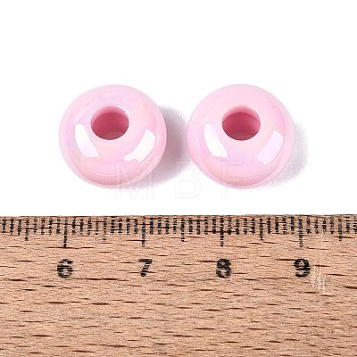 Opaque Acrylic European Beads OACR-E033-19L-1