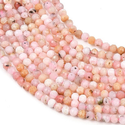 Natural Pink Opal Beads Strands G-B175-D04-3mm-1
