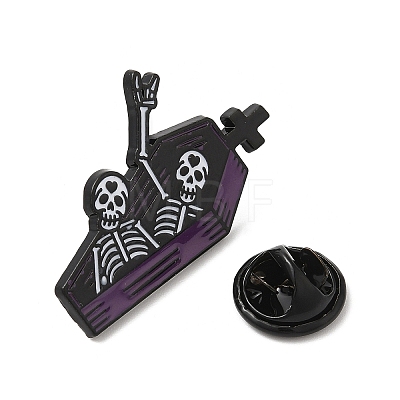 Halloween Theme Alloy Enamel Brooch JEWB-E022-01EB-01-1