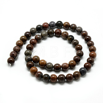 Natural Mookaite Beads Strands G-Q462-48-6mm-1
