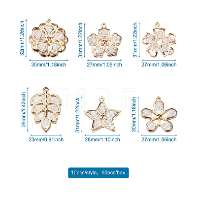 Alloy Rhinestone Pendants PALLOY-TA0002-24LG-1