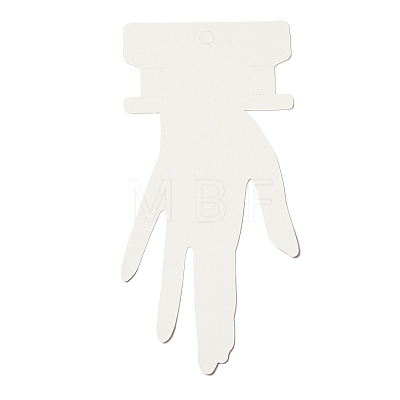 Hand Shaped Cardboard Paper Bracelet Display Cards CDIS-M005-06-1