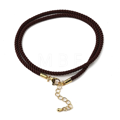 Nylon Milan Cord Necklace Making MAK-M028-01G-20-1