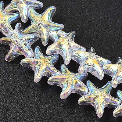 Electroplate Glass Beads Strands EGLA-P069-01A-AB08-1