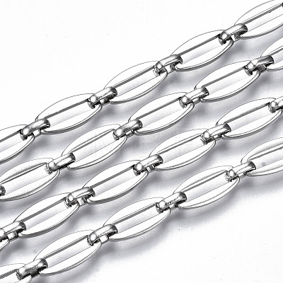 304 Stainless Steel Link Chains CHS-T003-18P-NF-1