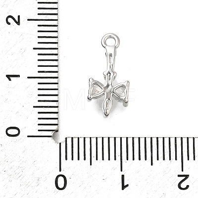 Brass Pave Cubic Zirconia Pendants KK-Q048-26P-1