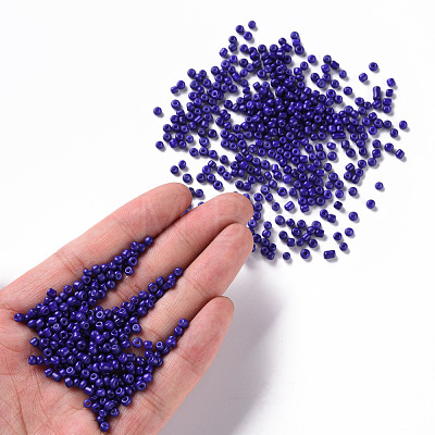 Baking Paint Glass Seed Beads SEED-S002-K6-1