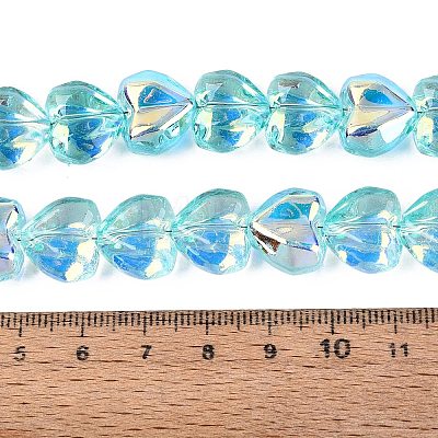 Electroplate Transparent Glass Beads Strands LS-EGLA-N056-01A-03-1