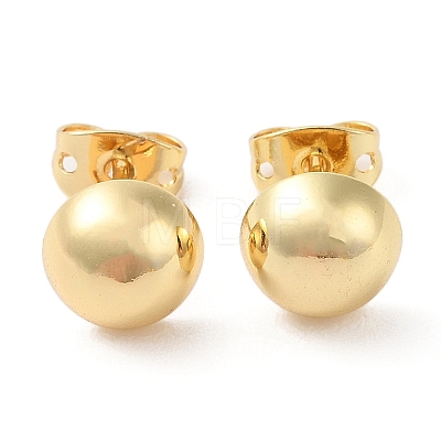 Rack Plating Brass Stud Earrings for Women EJEW-G394-18C-G-1