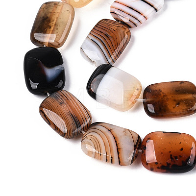 Natural Agate Beads Strands G-N356-03A-04-1