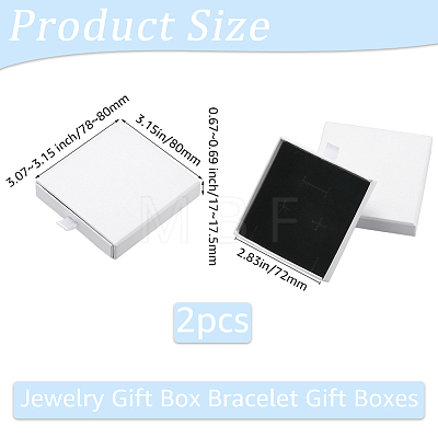 2Pcs Paper Drawer Boxes CON-BBC00001-02A-1