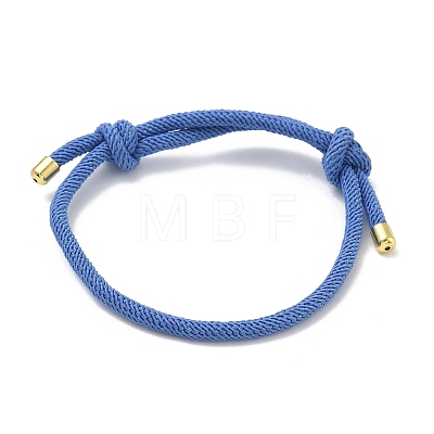 Adjustable Nylon Round Milan Cord Slider Bracelet Making FB-H001-01G-1