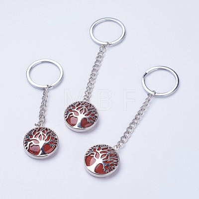 Natural Red Jasper Keychain KEYC-E023-02D-1