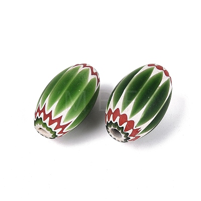 Handmade Millefiori Glass Barrel Beads LA-N002-28A-1
