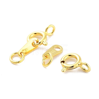 925 Sterling Silver Spring Ring Clasps LS-STER-H111-06G-1
