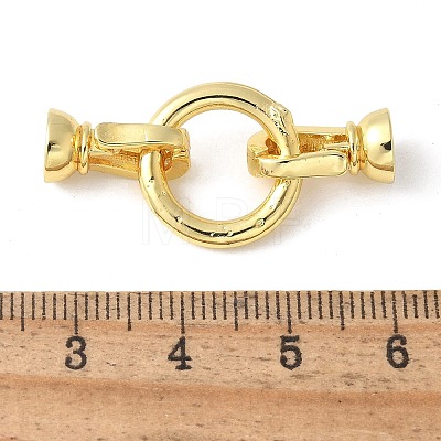 Brass Fold Over Clasps KK-M320-20G-1