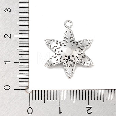 Brass Pave Clear Cubic Zirconia Pendants KK-Z061-09P-02-1