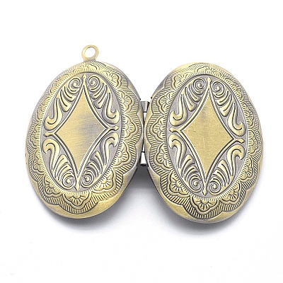 Brass Locket Pendants LS-KK-F717-08AB-NR-1