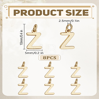8Pcs Brass Charms KK-LP0001-85Z-1