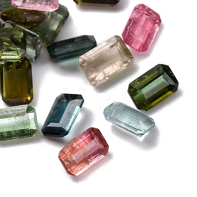 Faceted Natural Multicolor Tourmaline Cabochons G-I295-05C-13A-1