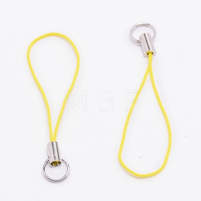 Polyester Cord Mobile Straps MOBA-WH0006-10-1