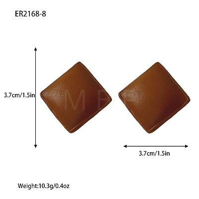 Imitation Leather Stud Earrings WG6FE73-03-1