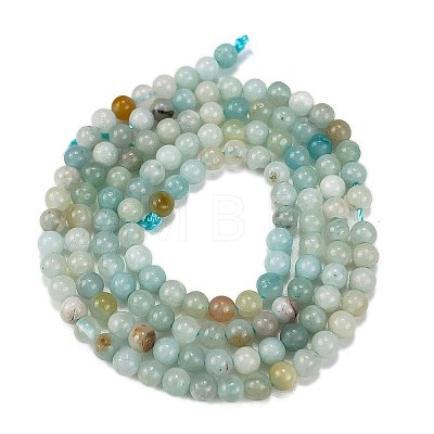 Natural Flower Amazonite Beads Strands G-M438-A08-01-1