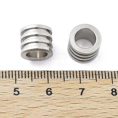 303 Stainless Steel European Beads STAS-B078-01P-02-1