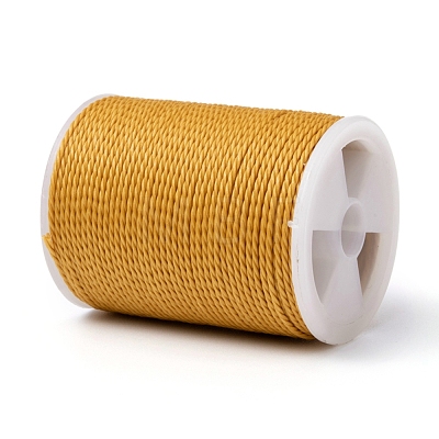 Round Waxed Polyester Cord YC-G006-01-1.0mm-24-1