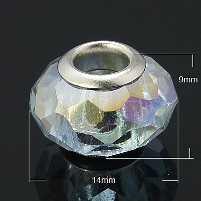 Glass European Beads GPDL-H005-M-1