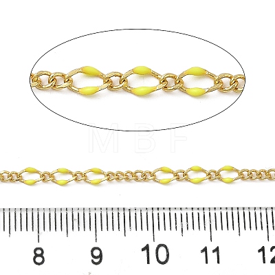 Brass Enamel Figaro Chains CHC-L053-09G-09-1