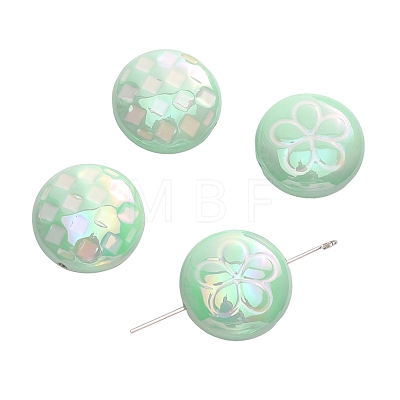 2Pcs UV Platings Acrylic Beads PW-WG8BB90-03-1