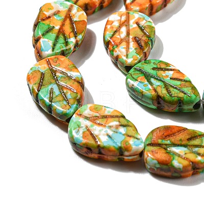 Spray Painted Synthetic Turquoise Beads Strands X-G-E617-A06-02-1