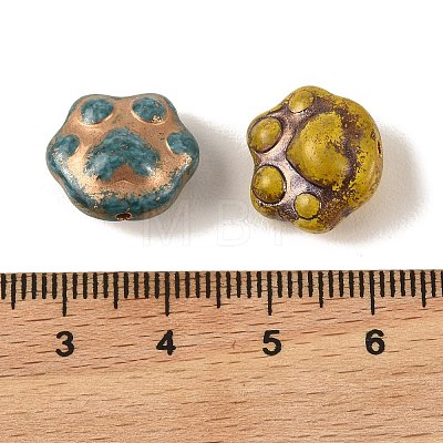 Baking Paint Glass Beads DGLA-G004-02E-1