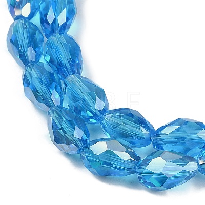 Transparent Electroplate Glass Beads Strands LS-EGLA-N013-T6mm-B17-1