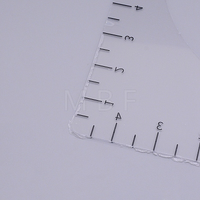 Transparent Acrylic Alignment T-Shirt Ruler TACR-WH0001-23-1