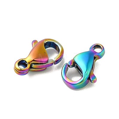 Ion Plating(IP) 304 Stainless Steel Lobster Claw Clasps STAS-AB12-M-1