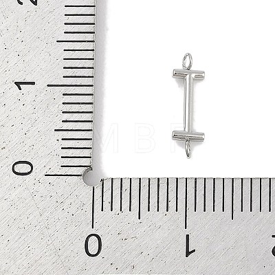 304 Stainless Steel Letter Connector Charms STAS-M108-01P-09-1