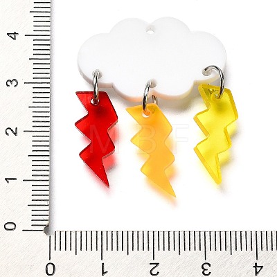 Opaque Acrylic Pendants OACR-L019-03B-1