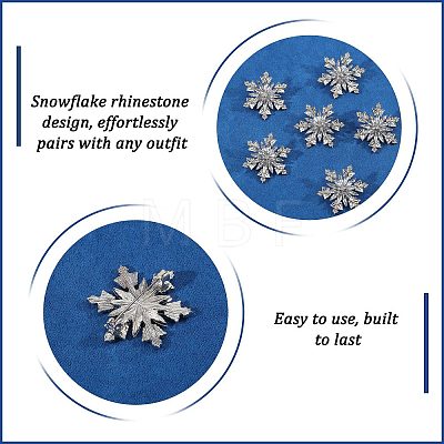 Christmas Alloy Rhinestone Lapel Pins JEWB-WH0028-135-1