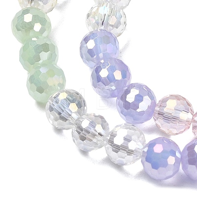 Electroplate Glass Beads Strands EGLA-D300-06-6mm-18-1