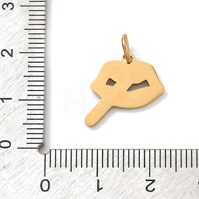 304 Stainless Steel Enamel Pendants STAS-Z189-09G-02-1