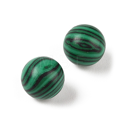 Synthetic Malachite No Hole Sphere Beads G-K353-04A-44-1