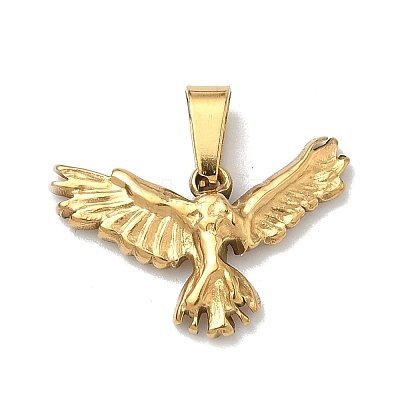 304 Stainless Steel Pendants STAS-F336-01C-G-1
