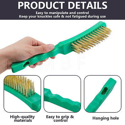 Steel Wire Brush AJEW-WH0643-031A-1