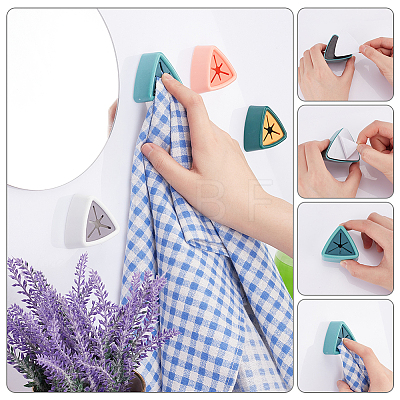 Globleland 16Pcs 4 Colors Plastic Kitchen Tea Towel Holders AJEW-GL0002-06-1