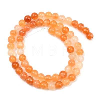 Natural Carnelian Beads Strands G-N0006-6mm-17-1