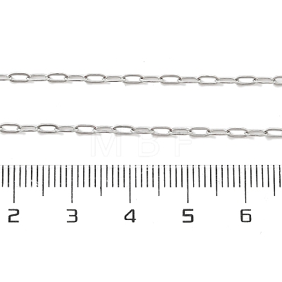 Non-Tarnish 304 Stainless Steel Paperclip Chain Necklace with Lobster Claw Clasps for Men Women NJEW-H205-03P-01-1